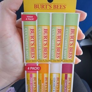5 packs of Burts Bee's Chapstick